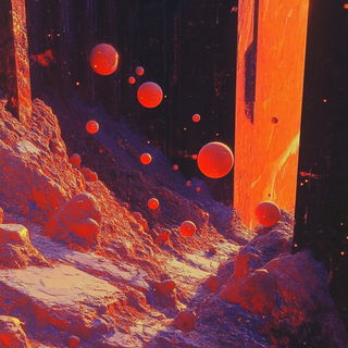 Neonstrata style, Midjourney V6.1: abstract 3D render