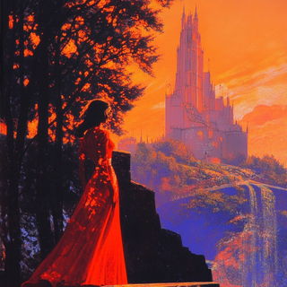 Neonstrata style, Midjourney V6.1: retro fairy-tale illustration