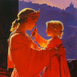 Neonstrata style, Midjourney V6.1: classical 18th-century oil painting