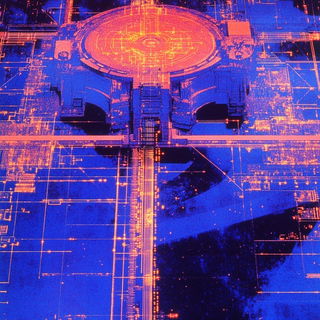 Neonstrata style, Midjourney V6.1: technical infrastructure blueprint schematics