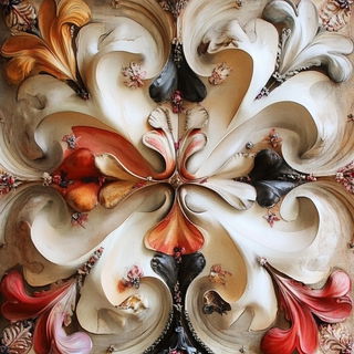 Photomaquettism style, Midjourney V6.1: creative pattern composition