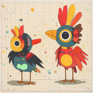 Tenonfire style, Midjourney V6.1: traditional folk art