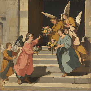 Tenonfire style, Midjourney V6.1: classical 18th-century oil painting