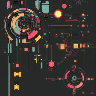 Tenonfire style, Midjourney V6.1: technical infrastructure blueprint schematics