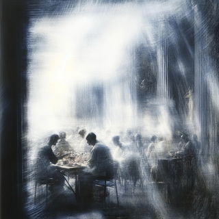 Poppyglass Halation style, Midjourney V6.1: classical 18th-century oil painting