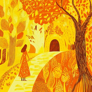Paperwind Chainwork style, Midjourney V6.1: retro fairy-tale illustration