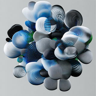 Peak Tessellation style, Midjourney V6.1: abstract 3D render