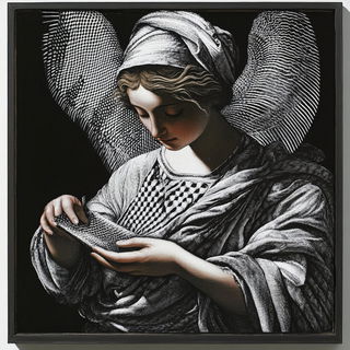 Peak Tessellation style, Midjourney V6.1: classical 18th-century oil painting