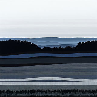 Peak Tessellation style, Midjourney V6.1: realistic landscape photograph of quiet dawn