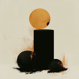 Enamelgloam style, Midjourney V6.1: abstract 3D render