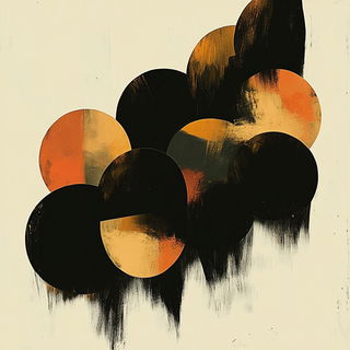 Enamelgloam style, Midjourney V6.1: creative pattern composition