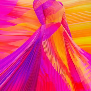 Registration Bloom style, Midjourney V6.1: haute-couture fashion outfit