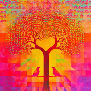 Registration Bloom style, Midjourney V6.1: traditional folk art