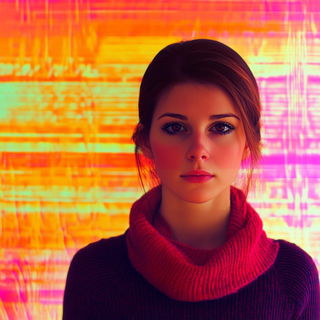 Registration Bloom style, Midjourney V6.1: photographic portrait of female protagonist