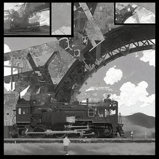Vascular Thunder style, Midjourney V6.1: black-and-white manga comic strip