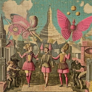 Vascular Thunder style, Midjourney V6.1: classical 18th-century oil painting
