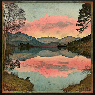 Vascular Thunder style, Midjourney V6.1: realistic landscape photograph of quiet dawn
