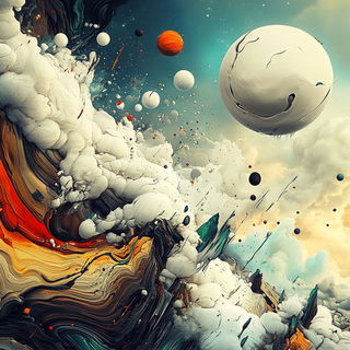 Chromaruin style, Midjourney V6.1: abstract 3D render
