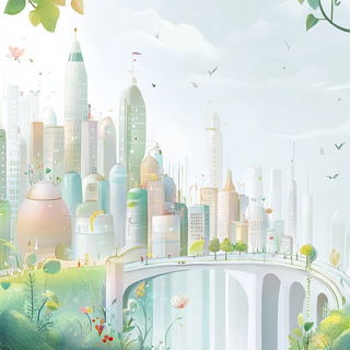 Strata Unmoored style, Midjourney V6.1: megacity with futuristic bioarchitecture