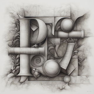 Moonfoil style, Midjourney V6.1: typographic composition with large letters