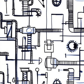 Chromolith Strata style, Midjourney V6.1: technical infrastructure blueprint schematics