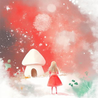 Chromacase style, Midjourney V6.1: retro fairy-tale illustration