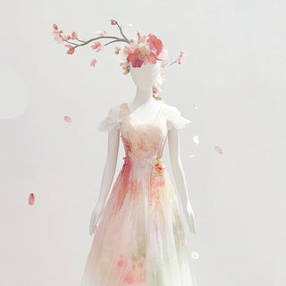 Chromacase style, Midjourney V6.1: haute-couture fashion outfit