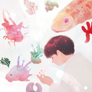 Chromacase style, Midjourney V6.1: editorial illustration for popular scientific magazine cover