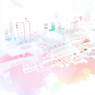 Chromacase style, Midjourney V6.1: technical infrastructure blueprint schematics