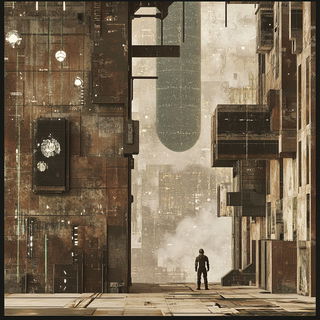 Archivist Copperplate style, Midjourney V6.1: cinematic shot from sci-fi movie