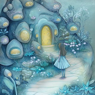 Painted Weather style, Midjourney V6.1: retro fairy-tale illustration