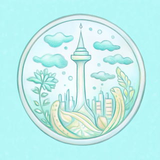 Painted Weather style, Midjourney V6.1: bold minimalist logo design for Istanbul city municipal services
