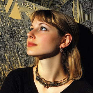 Cleftgrain style, Midjourney V6.1: photographic portrait of female protagonist