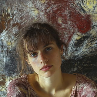Paintstorm Equinox style, Midjourney V6.1: photographic portrait of female protagonist