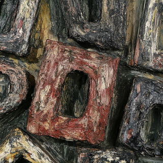 Paintstorm Equinox style, Midjourney V6.1: typographic composition with large letters