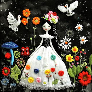 Collagecurrent style, Midjourney V6.1: traditional folk art