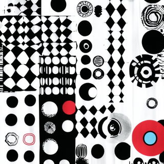 Collagecurrent style, Midjourney V6.1: creative pattern composition