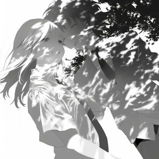 Displacement Gospel style, Midjourney V6.1: black-and-white manga comic strip