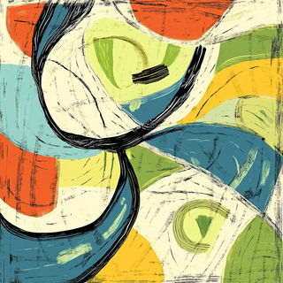 Skywhale Storyform style, Midjourney V6.1: creative pattern composition