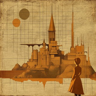 Glamouradial style, Midjourney V6.1: retro fairy-tale illustration