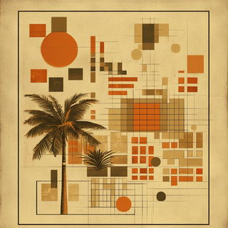 Glamouradial style, Midjourney V6.1: creative pattern composition