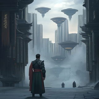 Faunafold style, Midjourney V6.1: megacity with futuristic bioarchitecture