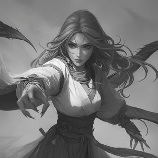 Faunafold style, Midjourney V6.1: black-and-white manga comic strip
