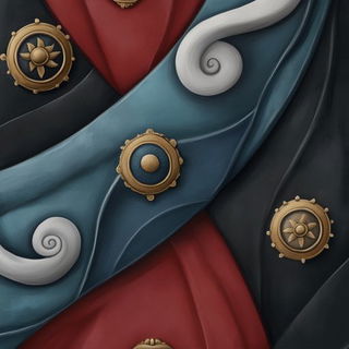 Faunafold style, Midjourney V6.1: creative pattern composition