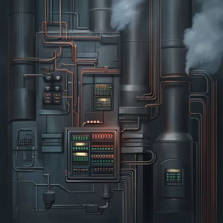 Faunafold style, Midjourney V6.1: technical infrastructure blueprint schematics