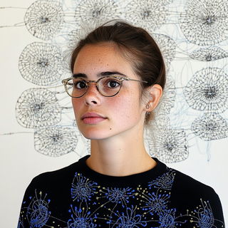 Prismorchid Gardens style, Midjourney V6.1: photographic portrait of female protagonist