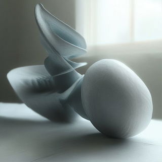 Mycelial Framefall style, Midjourney V6.1: abstract 3D render