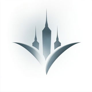 Mycelial Framefall style, Midjourney V6.1: bold minimalist logo design for Istanbul city municipal services