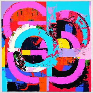 Cloudbatik style, Midjourney V6.1: typographic composition with large letters