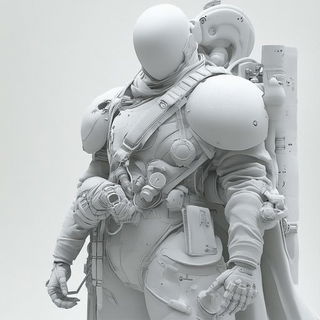 Inkwashwood style, Midjourney V6.1: concept art character design of retropunk steam knight